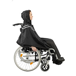 Дождевик-пончо для инвалидной коляски